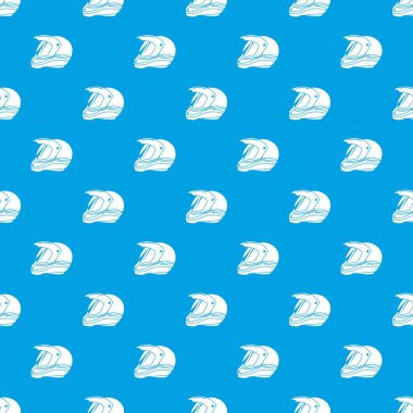 Motosiklet kask yarış desen vektör kesintisiz mavi