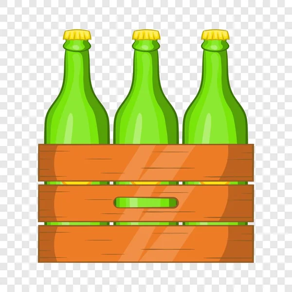 Boîte d'icône de la bière, style dessin animé — Image vectorielle