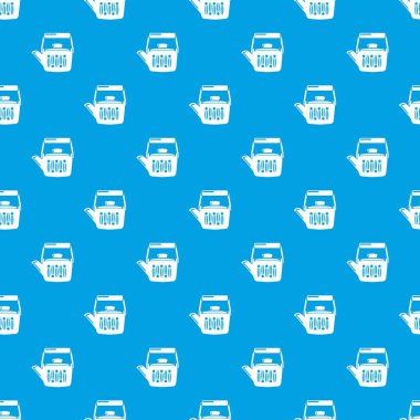 Çay saati desen vektör kesintisiz mavi