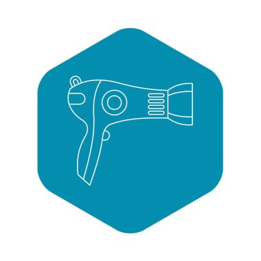 Saç kurutma makinesi simgesini, anahat stili