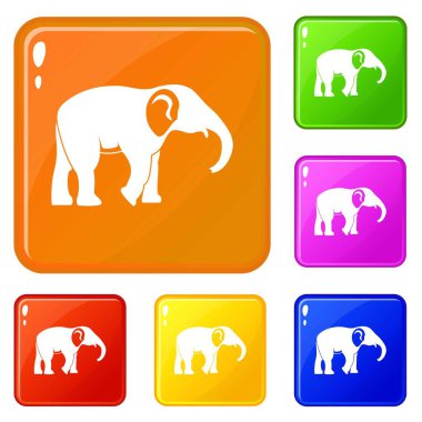 Fil simgeler vektör renk ayarla