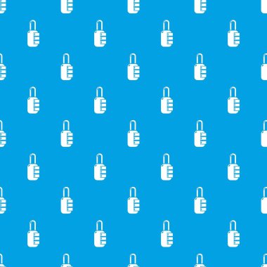 Kilit kombinasyonu desen vektör kesintisiz mavi