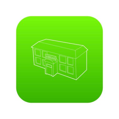 Okul binası simgesi, özet biçimi