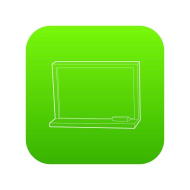 Tebeşir simgesi, anahat stili ile yazı tahtası