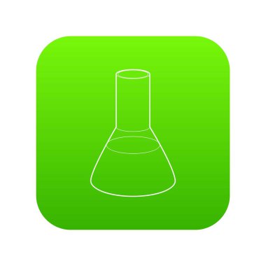 Laboratuvar şişesi simgesi, anahat stili