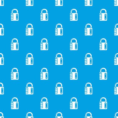 Kilit sistemi desen vektör kesintisiz mavi