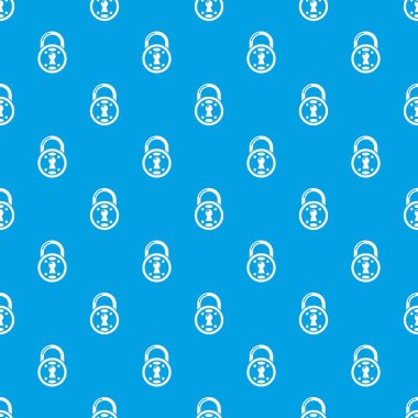 Kilit desen vektör kesintisiz mavi