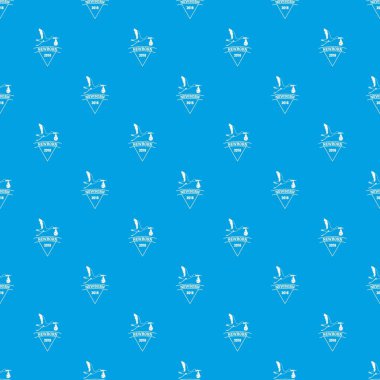 Yeni doğan leylek desen vektör kesintisiz mavi
