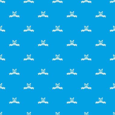 Yeni doğan aile desen vektör kesintisiz mavi