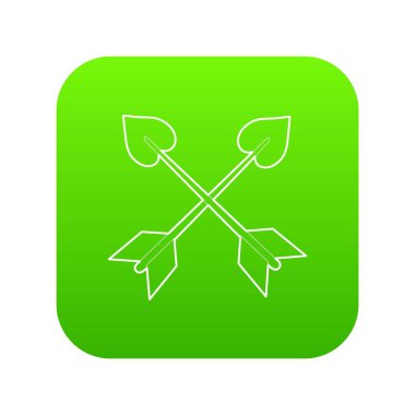 Okları simge, anahat stili çapraz