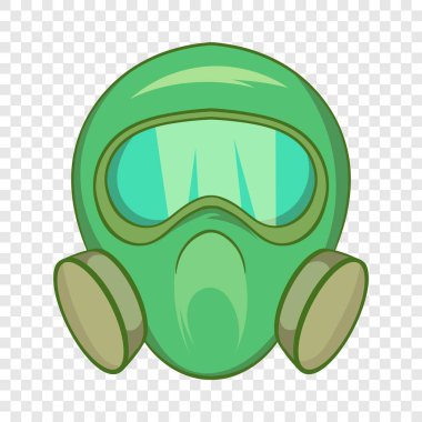 Gaz maskesi simgesi, çizgi film biçimi