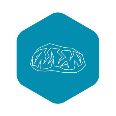 Altın madenciliği simgesi, anahat stili