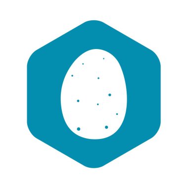 Taze patates simgesi, basit tarzı