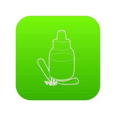 Yedek şişe ve sigara simgesi, anahat stili