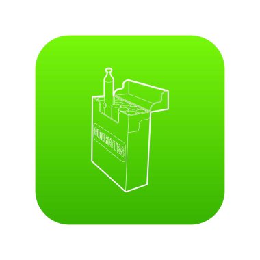 Elektronik sigara simgesi, anahat stili