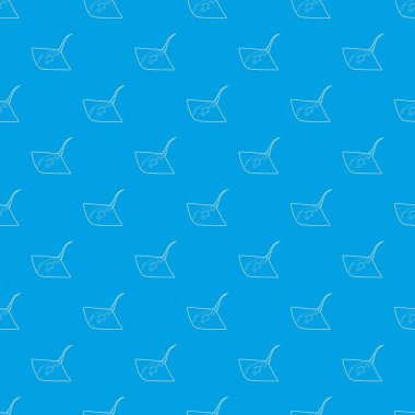 Stingray desen vektör kesintisiz mavi