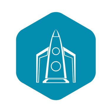Roket simgesi, basit tarzı