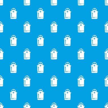 Sırt çantası kız öğrenci desen vektör kesintisiz mavi