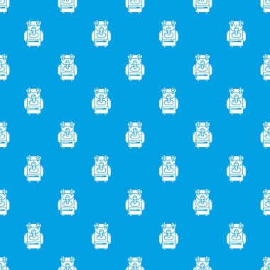 Sırt çantası desen vektör kesintisiz mavi