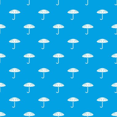 Koruma şemsiyesi desen vektör kesintisiz mavi