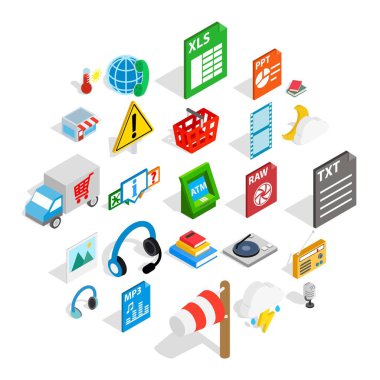 Stil kümesi, izometrik merkezi simgeler ara