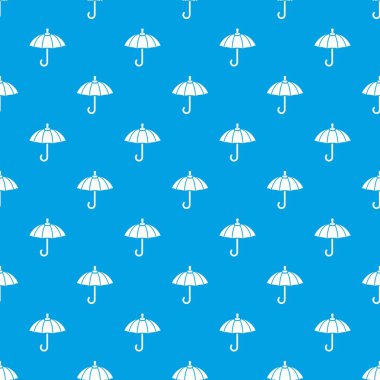 Şemsiye desen vektör kesintisiz mavi
