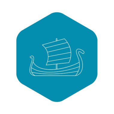 Ortaçağ tekne simgesi, anahat stili