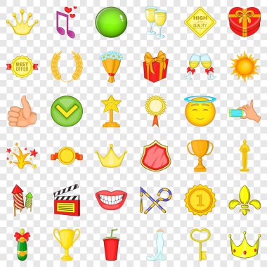 Ödül simgeler ayarla, tarzı çizgi film