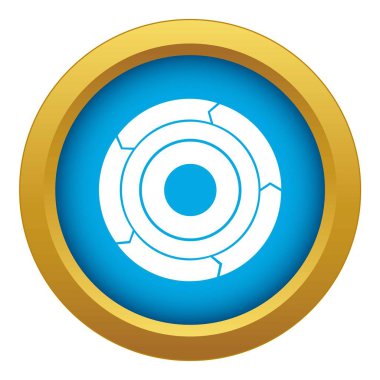 İzole okları mavi simge vektör grafik pasta