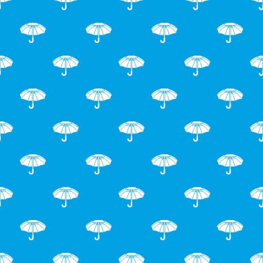 Büyük şemsiye desen vektör kesintisiz mavi