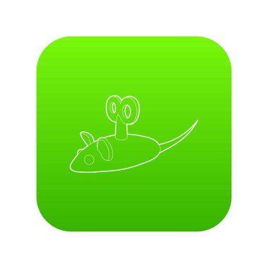 Clockwork fare simgesi yeşil vektör