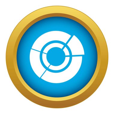 Pasta grafiği izole Infographic mavi simge vektör için