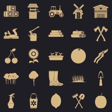 Geliştirme Icons set, basit tarzı