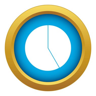 Soyut pasta grafiği izole iş mavi simge vektör için