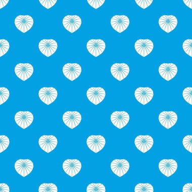 Kalp şemsiye desen vektör kesintisiz mavi