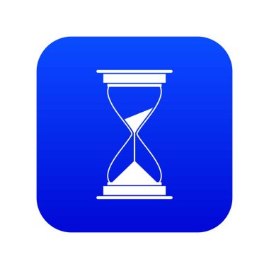 Saat simgesi dijital mavi