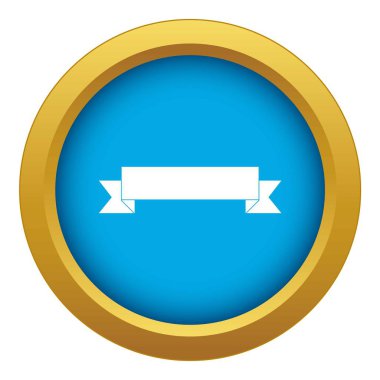 Şerit mavi simge vektör izole