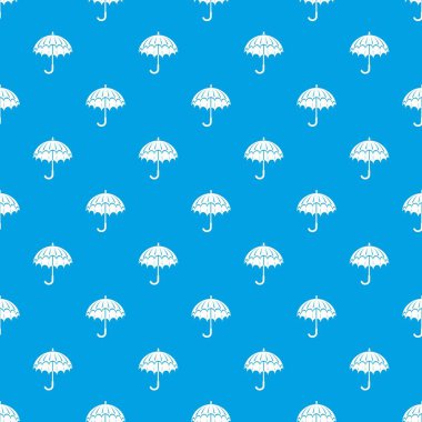 Açılan şemsiye desen vektör kesintisiz mavi