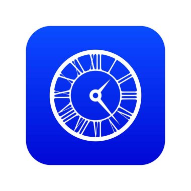 Saat simgesi dijital mavi