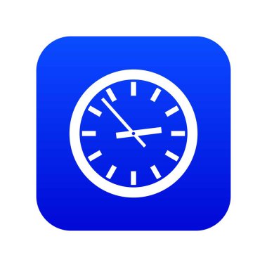 Saat simgesi dijital mavi