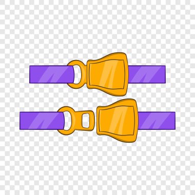 Havacılık emniyet kemeri simgesi, karikatür tarzı