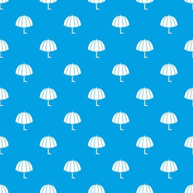 Moda şemsiye desen vektör kesintisiz mavi