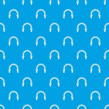 Eğri kemer desen vektör kesintisiz mavi