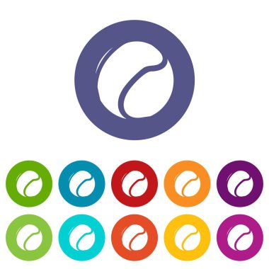 Tenis topu simgeler vektör renk ayarla