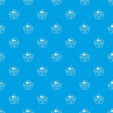 Onarım hizmeti desen vektör kesintisiz mavi