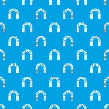 Pencere kemer desen vektör kesintisiz mavi