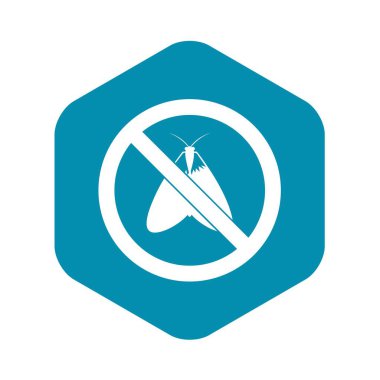 Basit tarzı yok güve işareti simgesi