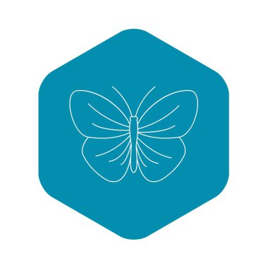 Şerit simgesi, anahat stili kelebek