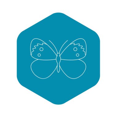 Bakır kelebek kutsal kişilerin resmi, anahat stili