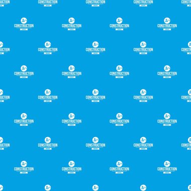 İnşaat yaratıcı desen vektör kesintisiz mavi